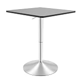 Exceptionnellement stable et robuste : cette table dispose d'une capacité de charge impressionnante de 150 kg et peut répondre à toutes les exigences quotidiennes avec facilité. Son cadre en acier robuste et son plateau de table en MDF massif assurent une excellente stabilité et une longue durée de vie. Que ce soit dans la cuisine ou dans le bar, cette table mange-debout est stable et sûre.
