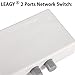 LEAGY 2 Ports Network Switch Splitter Selector Hub 2-in 1-Out or 1-in 2-Out 100M