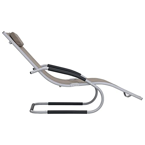 Chaise longue avec coussin en aluminium pliante pour terrasse et jardin moderne