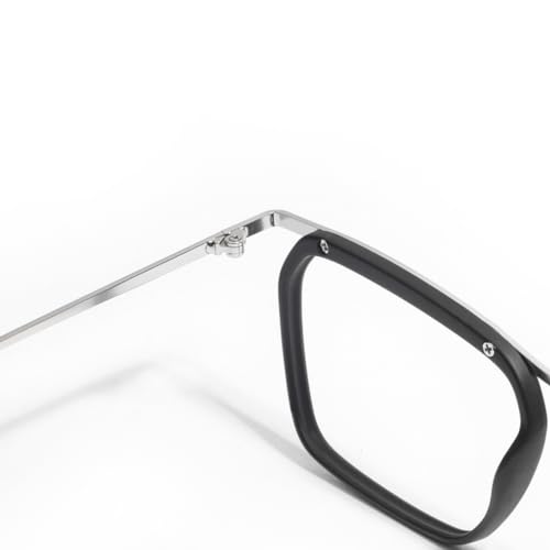 Image of SAM AND MARSHALL CHARLIE Eyeglasses - Light Weight Blu-Cut Computer Glasses With Tinted Metal Frames - Prescription Friendly Rectangle Shape for Men & Women