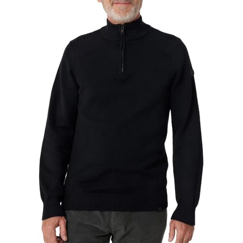 Pull noir homme AXELEC contre le froid hivernal sans sacrifier votre élégance moderne
