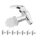 GALPADA 8 Stück Getränkespender Ersatzhahn Wasserspender Zapfen Robust Langlebig für Saft Milch Bier Tee Eleganter Auslauf Passend für Party Gastro Gastronomie