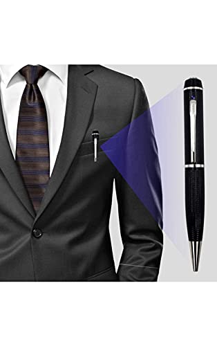 Image of Hidden Pen Camera Spy Pen Camera HD 1080P Clip On Body Camera Mini Camera Pen 32GB SD Card with Included Wonderful Spy Gadgets for Business and Conference