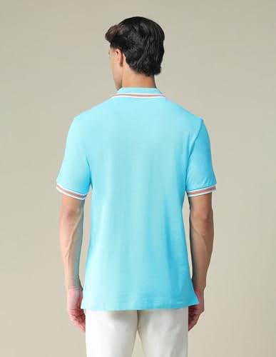 Image of U.S. Polo ASSN. Solid Slim Fit Polo T Shirts for Men - 100% Cotton, Half Sleeves Mens Tshirt