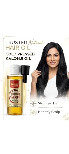 Image of Govind Oils Cold Pressed Kalonji (Black Seed) Oil 100ml - Organic Certified 100% Pure for Hair Growth, Hair Fall