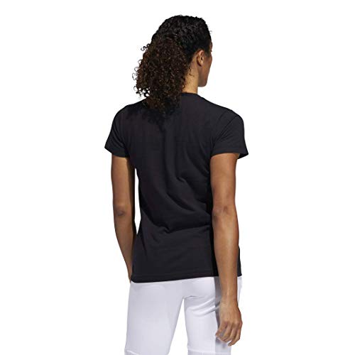 adidas Women's Badge of Sport Tee, Core Black/White, Large