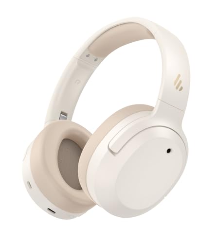 Image of Edifier W820NB Plus Gen 2 Wireless Over-Ear Noise Cancelling Headphone, -49 dB ANC, LDAC Hi-Res Audio, 88H Playtime, Spatial Sound, Volume Guard, Bluetooth V6.1 & Multipoint, Fast Charge - Ivory