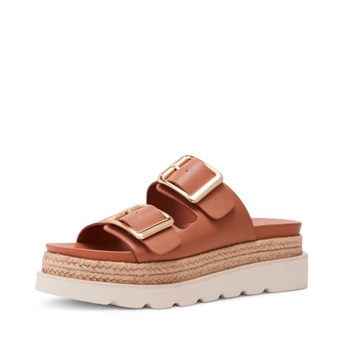 Madden Girl Womens Mythicall Platform Sandal Dark Caramel 6
