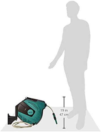 Amazon Basics Auto-Rewindable Wall-Mounted Reel with Hose, 15 m