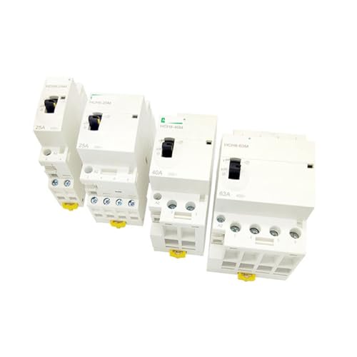 Contactor AC 2P 16A HCH8-25M de carril DIN con interruptor manual de control 230V para hogar