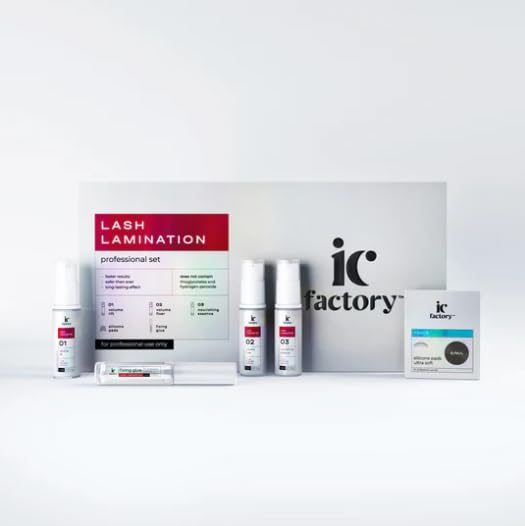 IC Factory Lash Lamination Lift Kit, Professional, Thio Free, Ammonia Free, with Encapsulated Cysteamine