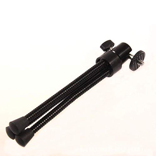 PIVFEDQX Ultrakleines Desktop-Stativ, Live-Broadcast-Angellampe Handy-Stativ - Tragbares Metallkamera-Stativ Schwarz… – Bild 7