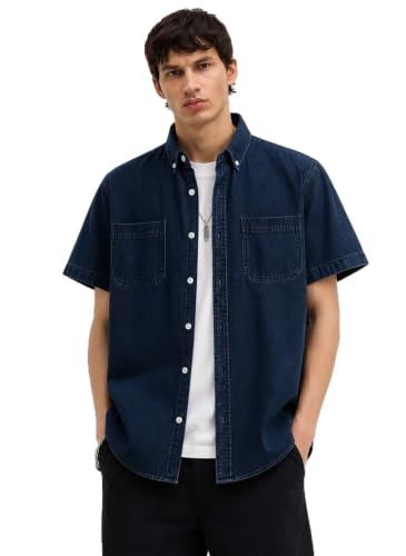 Image of Lymio Shirt for Men | Cotton Denim Shirt for Men | Regular Fit Stylish Long Sleeve Shirts (LMS-48-49)
