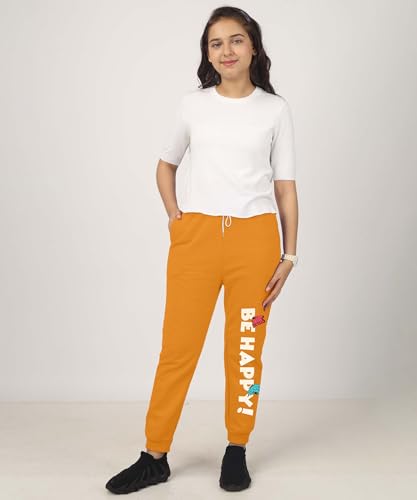 Image of KYDA Kids Girls Loose Mid Rise Cottonblend Printed Track Pants (Pack of 1)