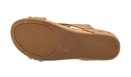 Image of Corkys Footwear Volta Wedge - Chic Elegance Meets All-Year Comfort with a 2-Inch Cork Heel and Marshmallow Insole for Stylish Everyday Wear and All-Day Comfort