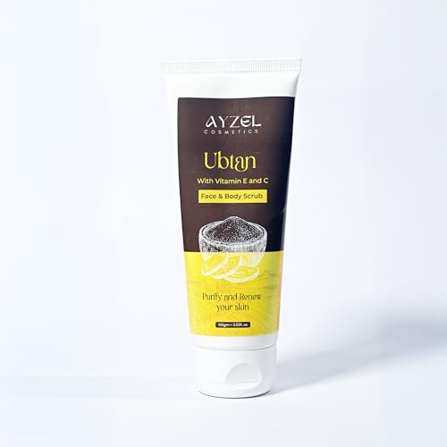 Image of Gentle Exfoliating Face & Body ubtan With Vitamin E and C face and Body Scrub | Removes Dead Skin & Impurities | Brightening All Skin Types 100gm