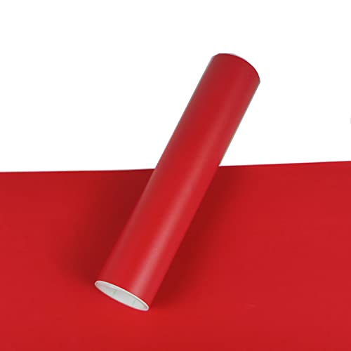 Image of XYC 2 pcs Carbon Fiber Chevy Bowtie Emblem Overlay Sheets Front /Back Vinyl Decal Wrap (Matte Red)