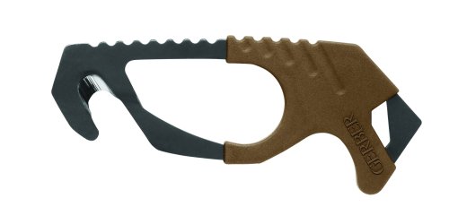 flex cuff cutter - Gerber Strap Cutter, Coyote Brown [30-000132], 5 x 2.5 x 1 inches Pocket Size