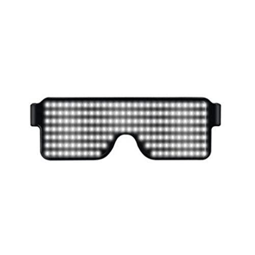 LED Glow Glasse, Nightclub Glow Flashing Sunglasses Eyewear, USB Rechargeable LED Luminous Glasses