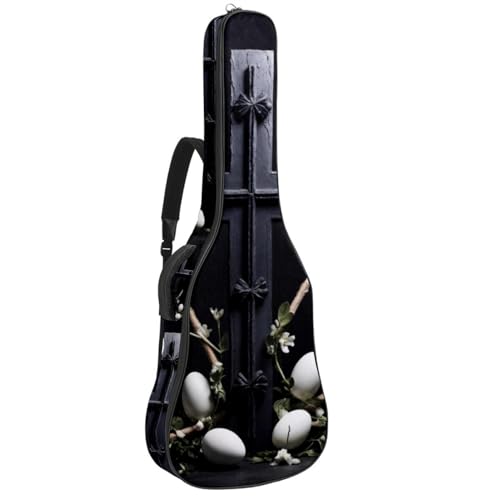 Sac pour guitare acoustique imperméable avec compartiment et plusieurs poches