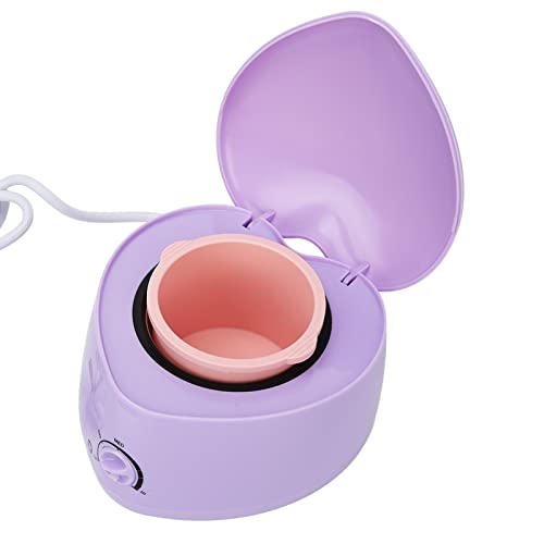 Mini Calentador de Cera, Olla Interior de Silicona de Fácil Limpieza en Forma de Corazón Mini Calentador de Cera para Salón de Belleza para Depilación (normativa europea 220V)