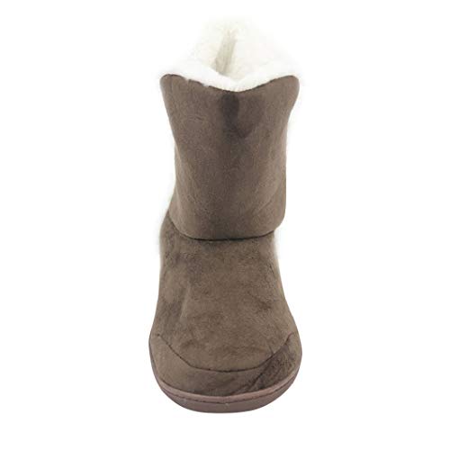 Home Slipper Men's Classic Winter Warm Slipper Booties Fuzzy Soft Lining Cozy Slipper Shoes Bedroom Indoor House Boots Slippers,Saddle Brown,Us 11/12 #TOP7