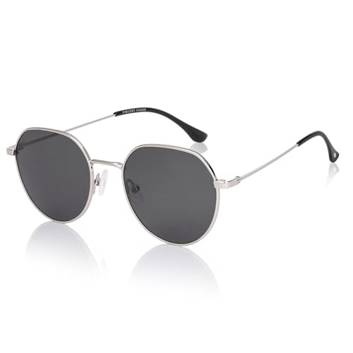 Image of Vincent Chase By Lenskart | Full Rim Round |Polarized Stylish Sunglasses | 100% UV Protected | For Men & Women