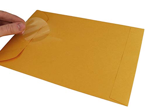 Chromalabel 2 Inch Clear Round Wafer Seals, 500 Per Roll #TOP5