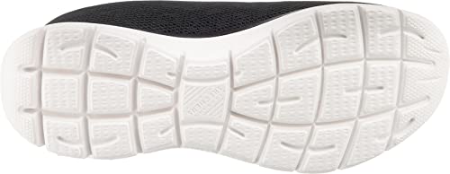 Skechers Damen Summits Leopard Spot sneakers, Black Mesh Rose Gold Trim, 38 EU