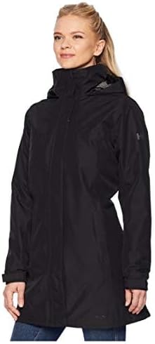 Helly-Hansen Womens Aden Insulated Waterproof Windproof Breathable Long Length Packable Hood Rain Coat Jacket - Image 2