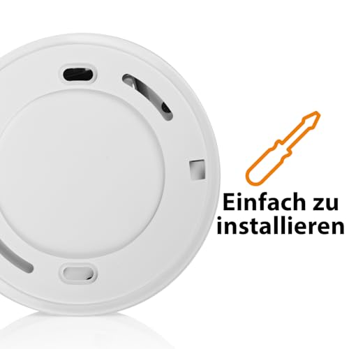 Smartwares Rauchmelder 2er-Set- Optischer Sensor - TÜV geprüft - Auswechselbare Batterie 1 Jahr -...