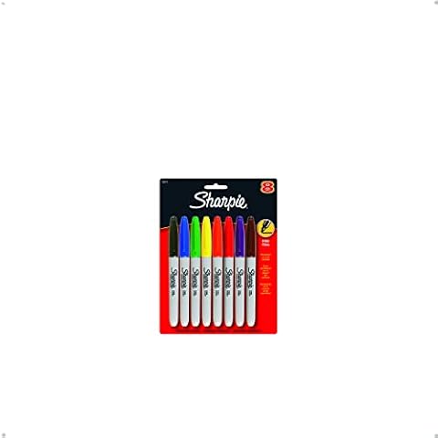 Sharpie - Fine Point Permanent Marker Assorted Colors - 8 Markers Cover