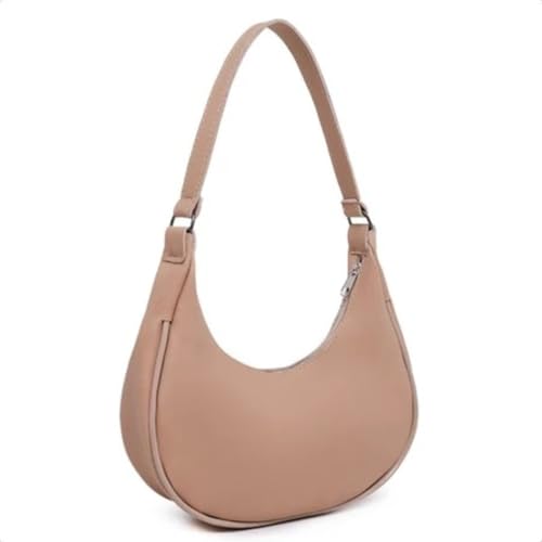 Bolsa Feminina Meia Lua Moderna Versátil (Nude)