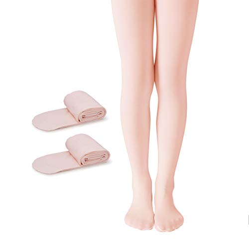 Image of 2 Pairs Girls' Ultra Soft Pro Dance Tights Ballet Transition Daily Student Tights (Toddler /Little Kid /Big Kid)