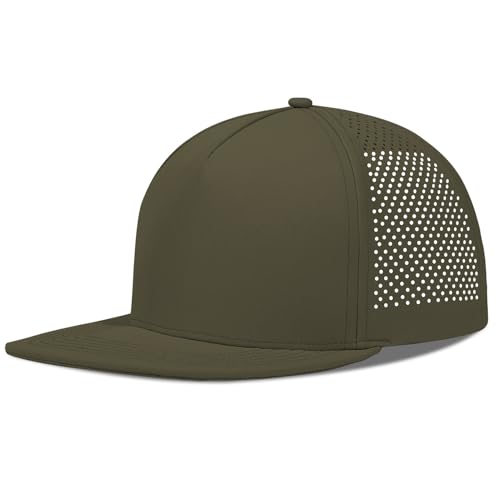 Image of M /L /XL /XXL Oversize Flat Bill Baseball Cap for Men Women Quick Dry Snapback Hats Summer Mesh 5 Panel Cap