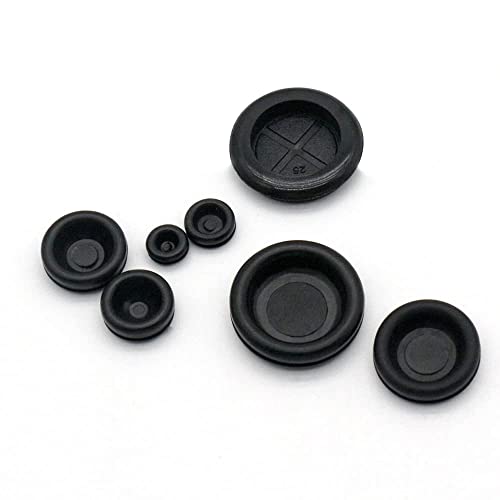image for Vrupin 188 Pieces Rubber Grommet Kit – Rubber Plugs for Round Holes,