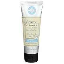 A LA MAISON Moisturizing Cream, Fresh Sea Salt - Uses Hand, Argan Oil, Pure Shea Butter, Essential Oils, Plant Based, Cruelty-Free, SLS and Paraben Free 1.7 Oz, 1 Pack