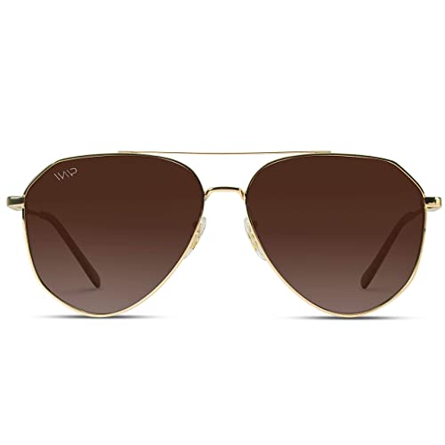Image of WearMe Pro Polarized Aviator Sunglasses for Women and Men | UV Protection | Reflective Lens | Pink, Blue, Black Aviators