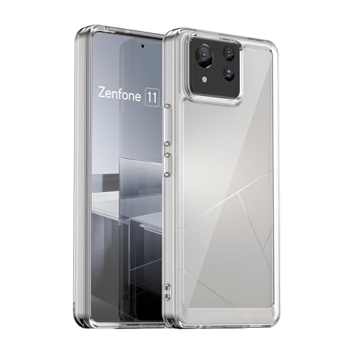 HTXWXJC Capa para Asus Zenfone 11 Ultra, AI2401, ASUS_AI2401_H Asus 11 Ultra, capa transparente de policarbonato à prova de choque, capa fina fina para celular Asus Zenfone 11 ultra transparente