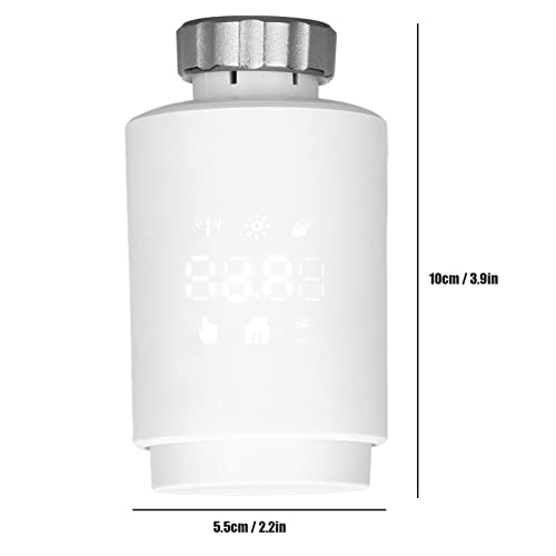 Termostato de válvula inteligente, termostato de refrigeração Mini Display Digital LCD portátil com