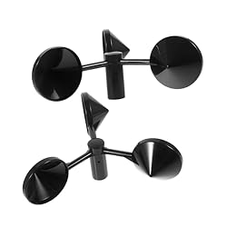 YXKJHH 2 sensores de Ventilador de Veleta, Sensor ...: Copa de anemómetro profesional: se adopta la estructura de marco giratorio de tres tazas tradicional, conveniente y práctica para reemplazar, copa de anemómetro Sensor de medición de viento: diseño de 3 tazas, la velocidad del viento se puede determi...