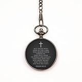 Isalah 40:31, Bible Verse Pocket Watch, Christian Pocket Watch, Christian Jewelry Gifts for Men Women,Fathers Day, Mothers Day, Christmas, Birthday