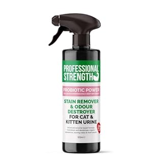 Professional Strength Cat Urine Destroyer, 500 ml (Pack of 1) – Enzymatic Spray to Eliminate Cat Urine Odour & Prevent Future Marking