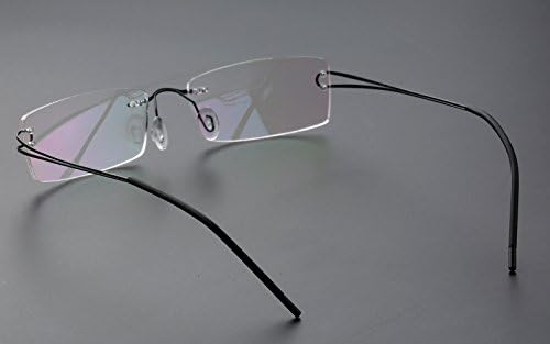 Agstum Pure Titanium Rimless Flexible Frame Optical Hingeless ...