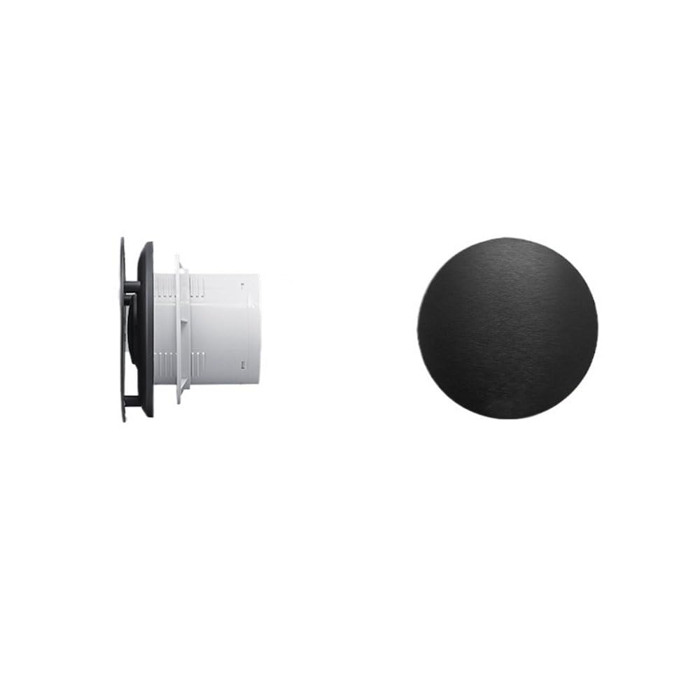 Extracteur d'air pour salle de bain moderne petit aérateur rond noir de plafond