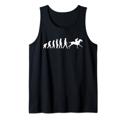 Jockeys Evolución de carreras de caballos Camiseta sin Mangas