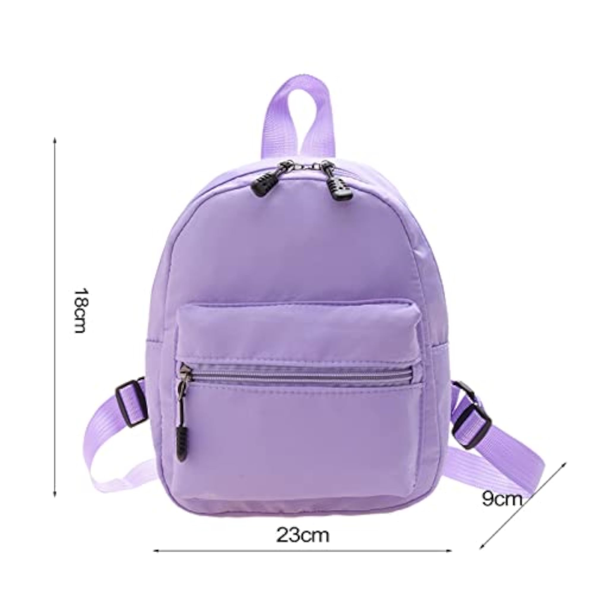 Women's Leisure Nylon Solid Backpack