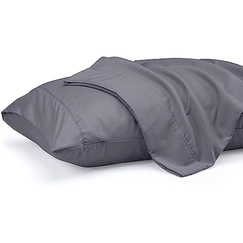 Utopia Bedding Queen Pillow Cases - 2 Pack - Envelope Closure - Soft Brushed Microfiber Fabric - Shrinkage and Fade Resistant Pillow Covers 20 X 30 Inches (Queen, Grey) Cover