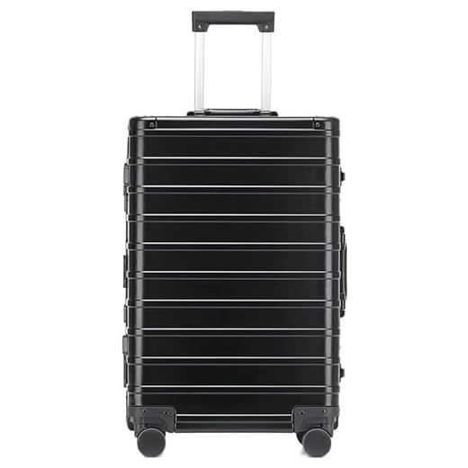 Mala de Viagem de Bordo Mala comercial bagagem de liga de alumínio magnésio bagagem resistente a riscos grande capacidade malas de alavanca ajustável