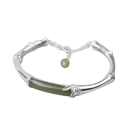 Bague en argent S925 véritable et jade de Hetian une pièce de haute joaillerie